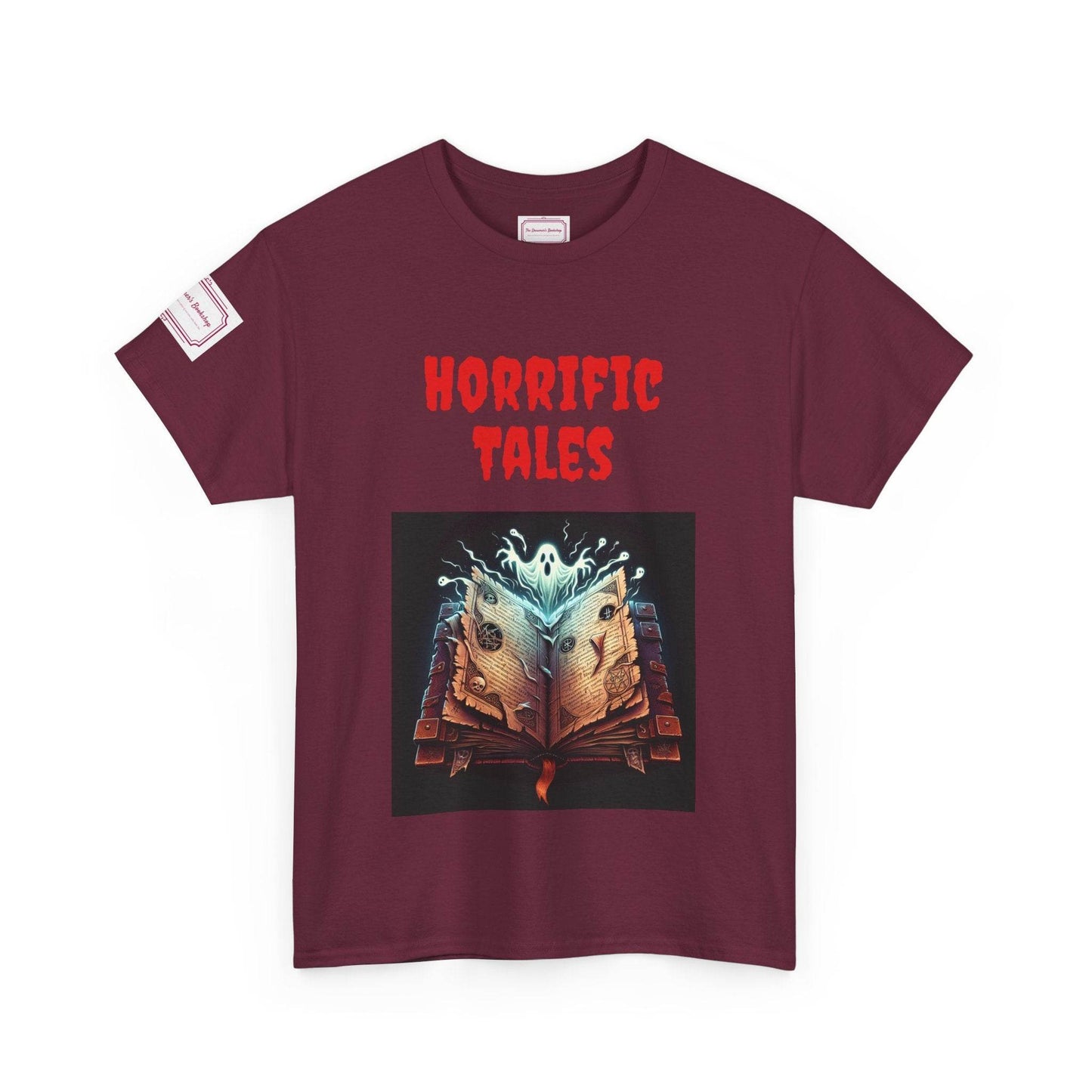 Horrific Tales - Unisex Heavy Cotton Tee - Perfect for Book Lovers - The Dreamer's Bookshop.
