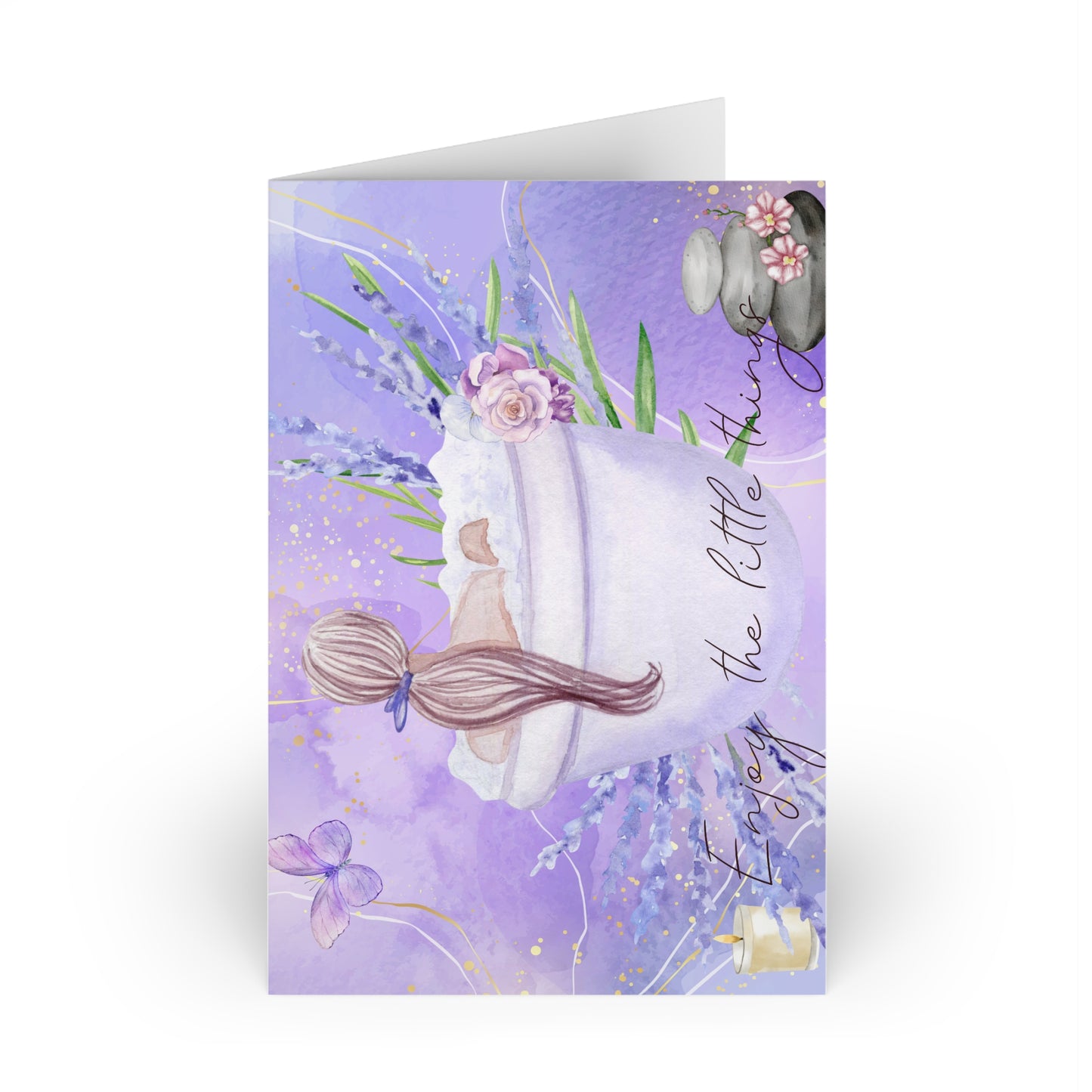 The Dreamer's Bookshop "Lavender Spa" Enjoy the Little Things Card - The Dreamer's Bookshop.