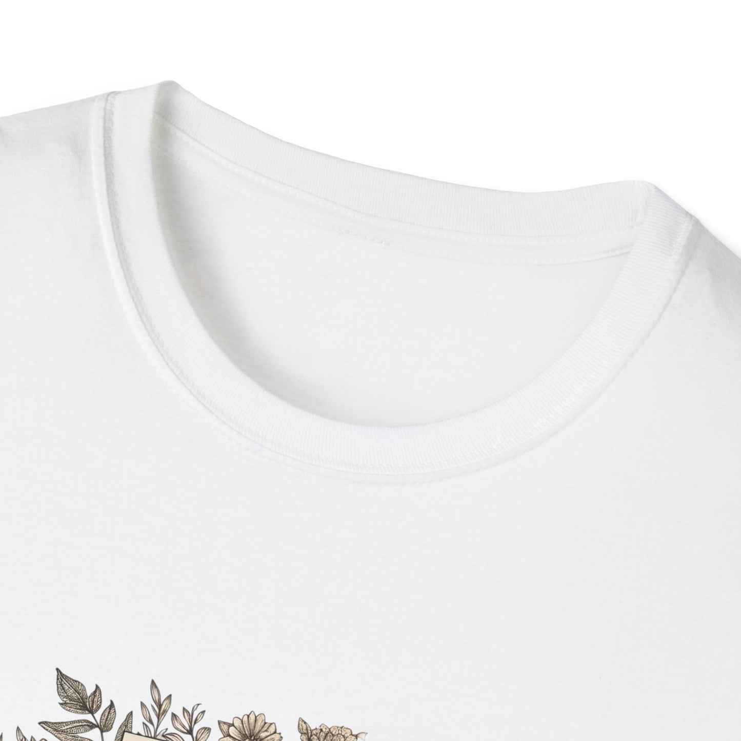 Unisex T-Shirt - Vintage Writing "Story Begins" for Book Lovers - The Dreamer's Bookshop.