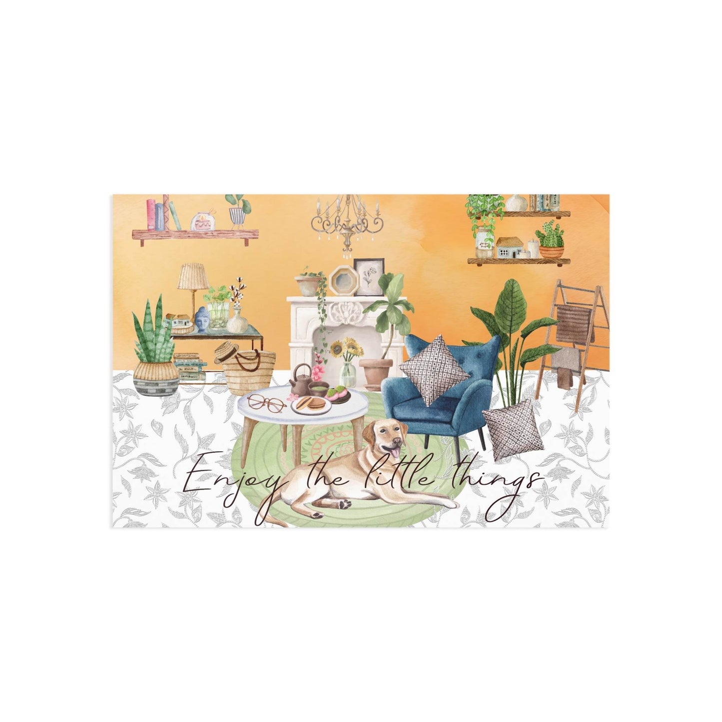The Dreamer's Bookshop "Tea time" Enjoy the Little Things Card - The Dreamer's Bookshop.