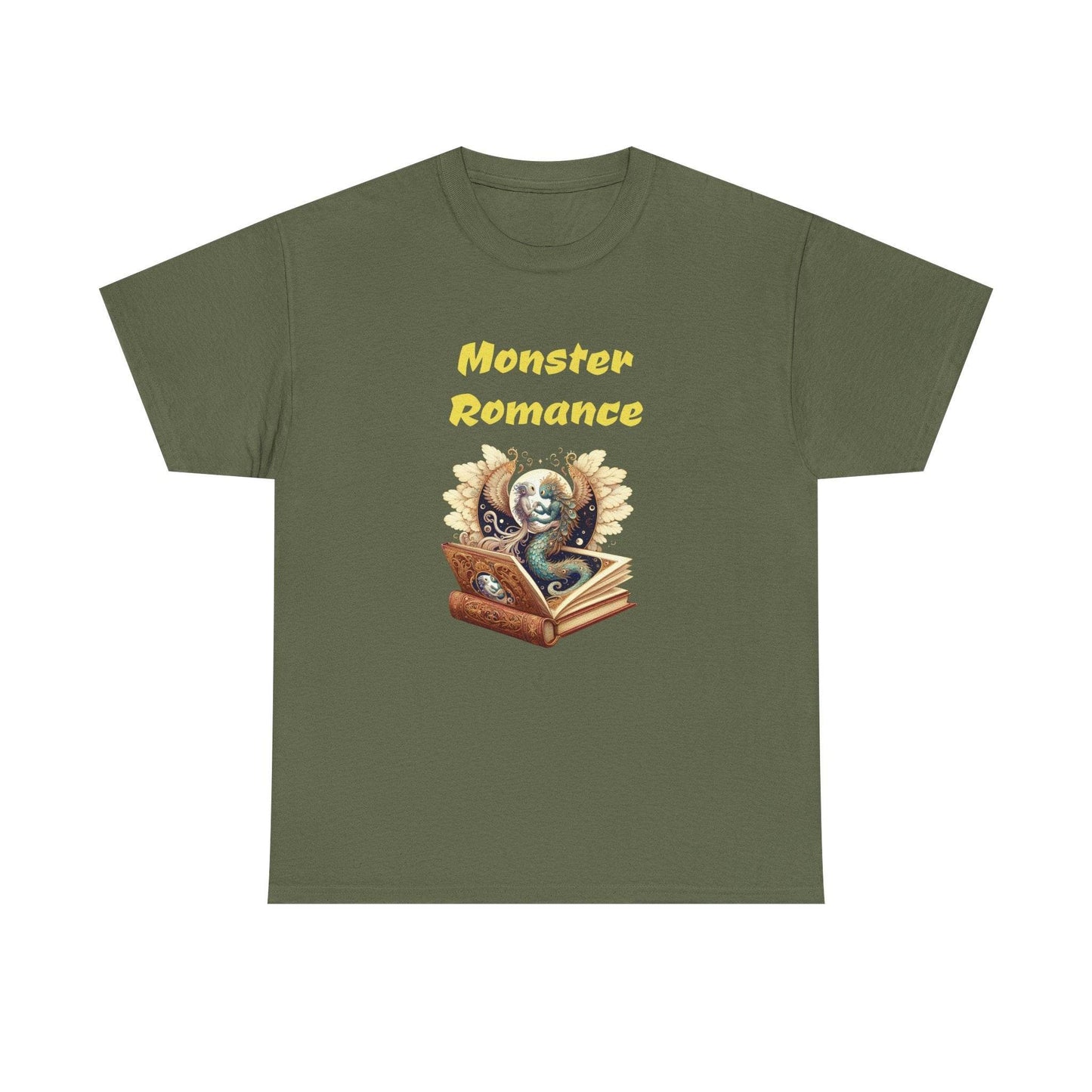 Fantasy - Graphic Tee - Unisex Heavy Cotton T-Shirt Monster Romance Books - The Dreamer's Bookshop.