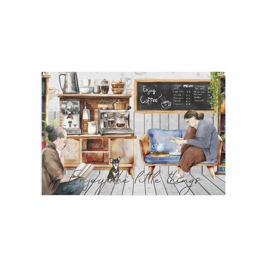 The Dreamer's Bookshop "Coffee Shop" Enjoy the Little Things Card - The Dreamer's Bookshop.