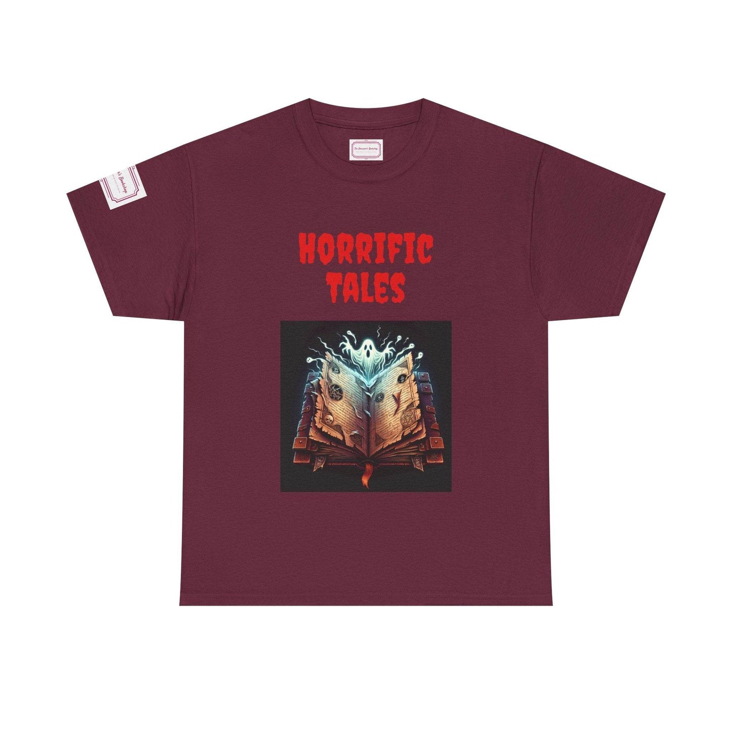 Horrific Tales - Unisex Heavy Cotton Tee - Perfect for Book Lovers - The Dreamer's Bookshop.