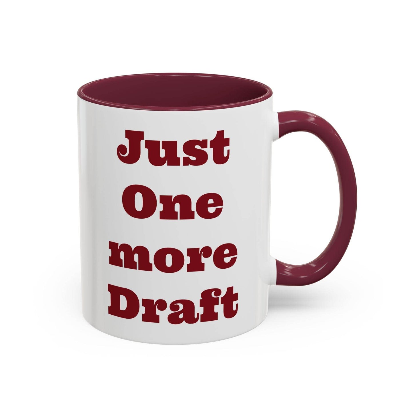 Just One More Draft Colorful Coffee Mug - Perfect Gift for Writers & Coffee Lovers - The Dreamer's Bookshop.