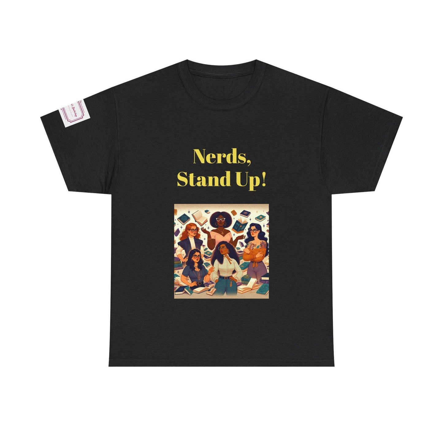 Nerds Stand Up - Unisex Heavy Cotton Tee - Book Lovers - The Dreamer's Bookshop.