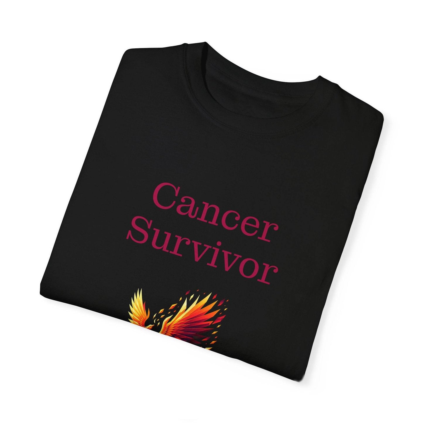 Cancer Survivor Unisex Garment-Dyed T-shirt - Inspirational Motivational Tee - The Dreamer's Bookshop.