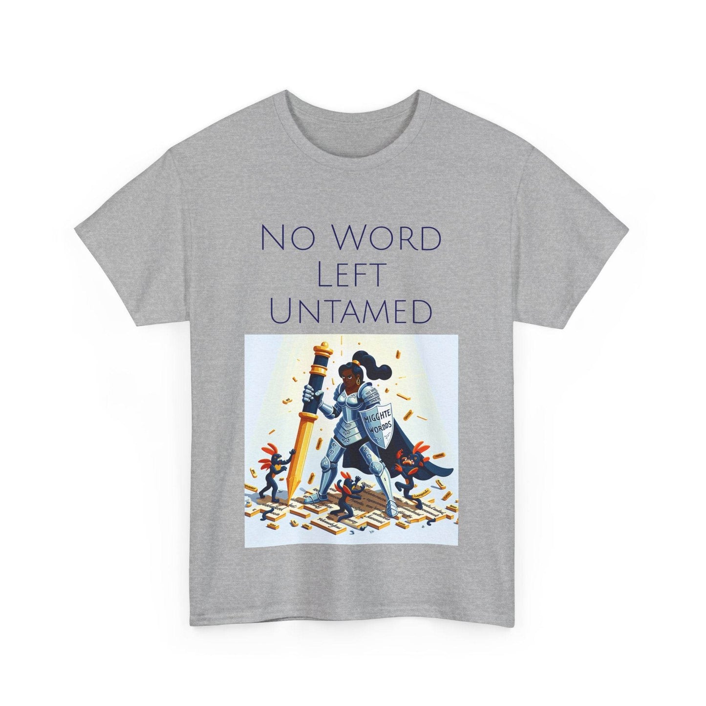 No Word Unisex Heavy Cotton Tee - Creative Writer's Apparel - The Dreamer's Bookshop.