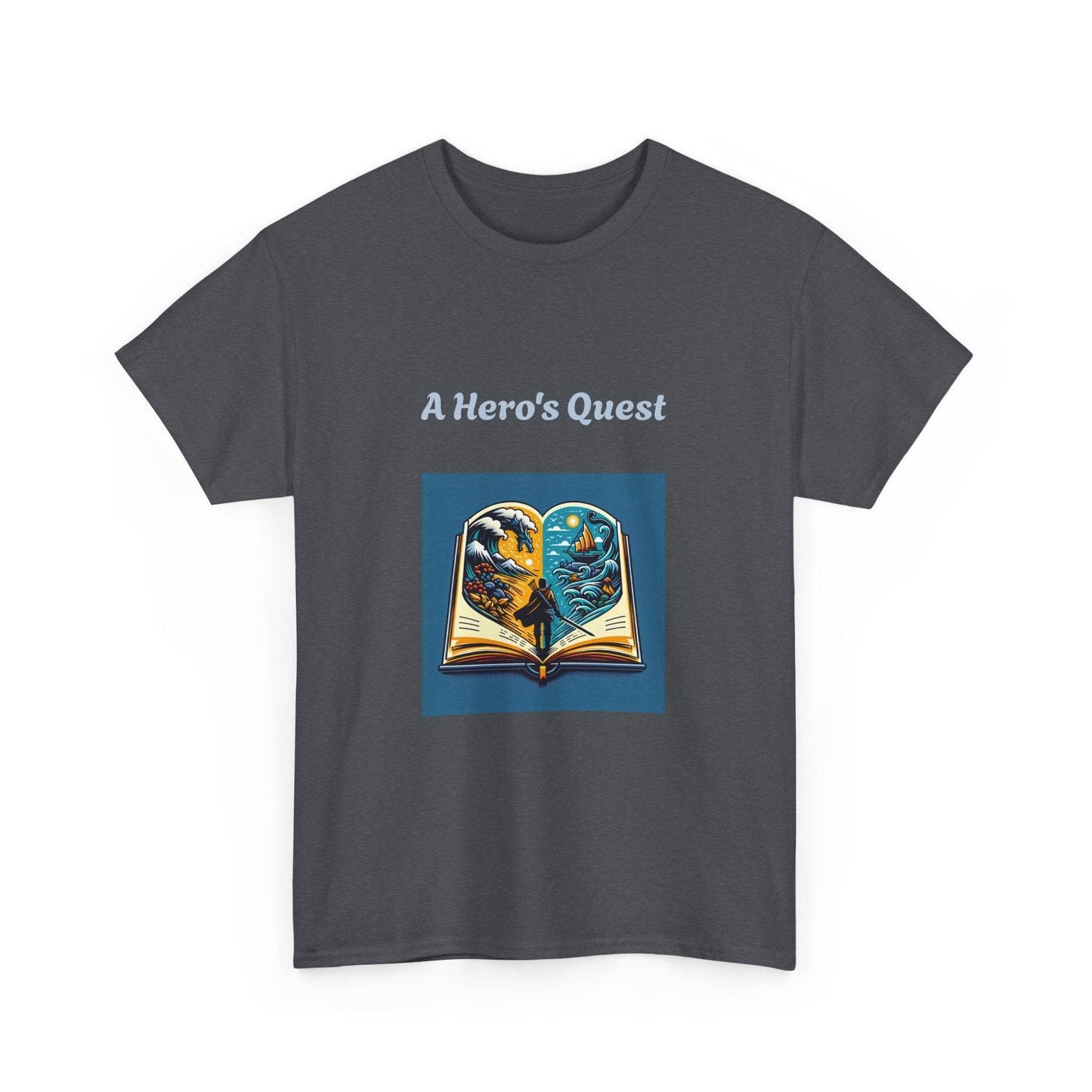 Adventure - Graphic Tee - Unisex Heavy Cotton T-Shirt - Hero's Quest - The Dreamer's Bookshop.