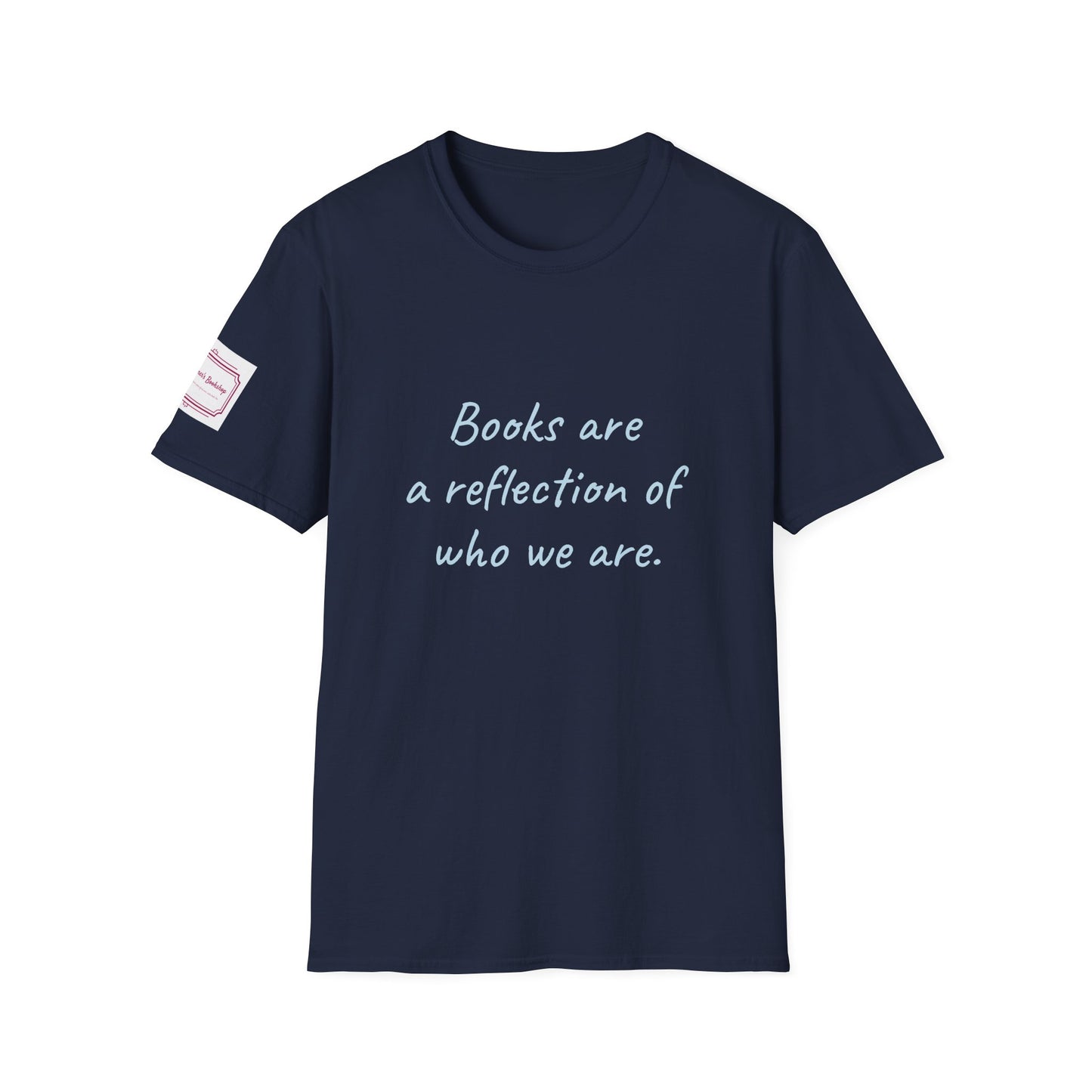 Books Are a Reflection Unisex Softstyle T-Shirt – Perfect for Book Lovers & Readers - The Dreamer's Bookshop.