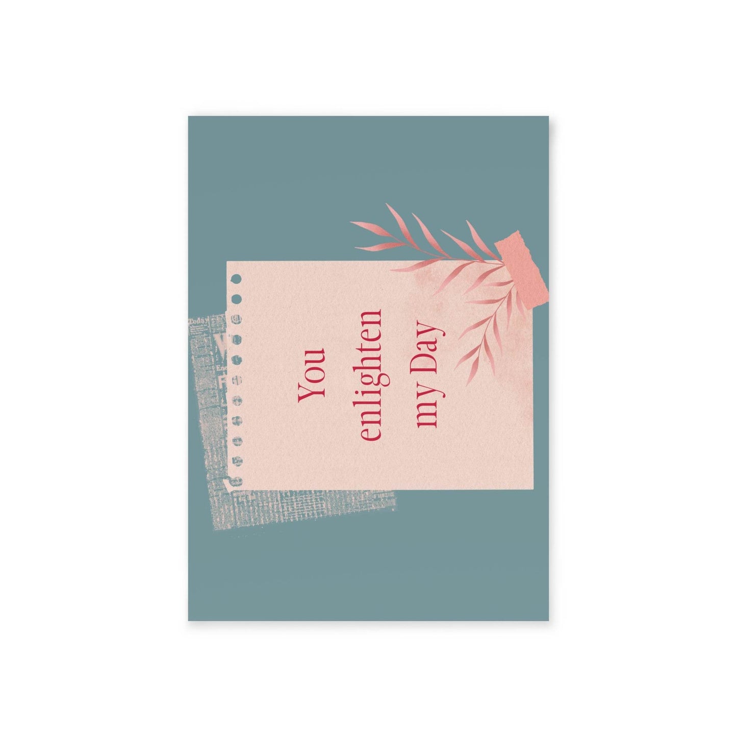 The Dreamer's Bookshop Appreciation "You Enlighten" Print Card - The Dreamer's Bookshop.