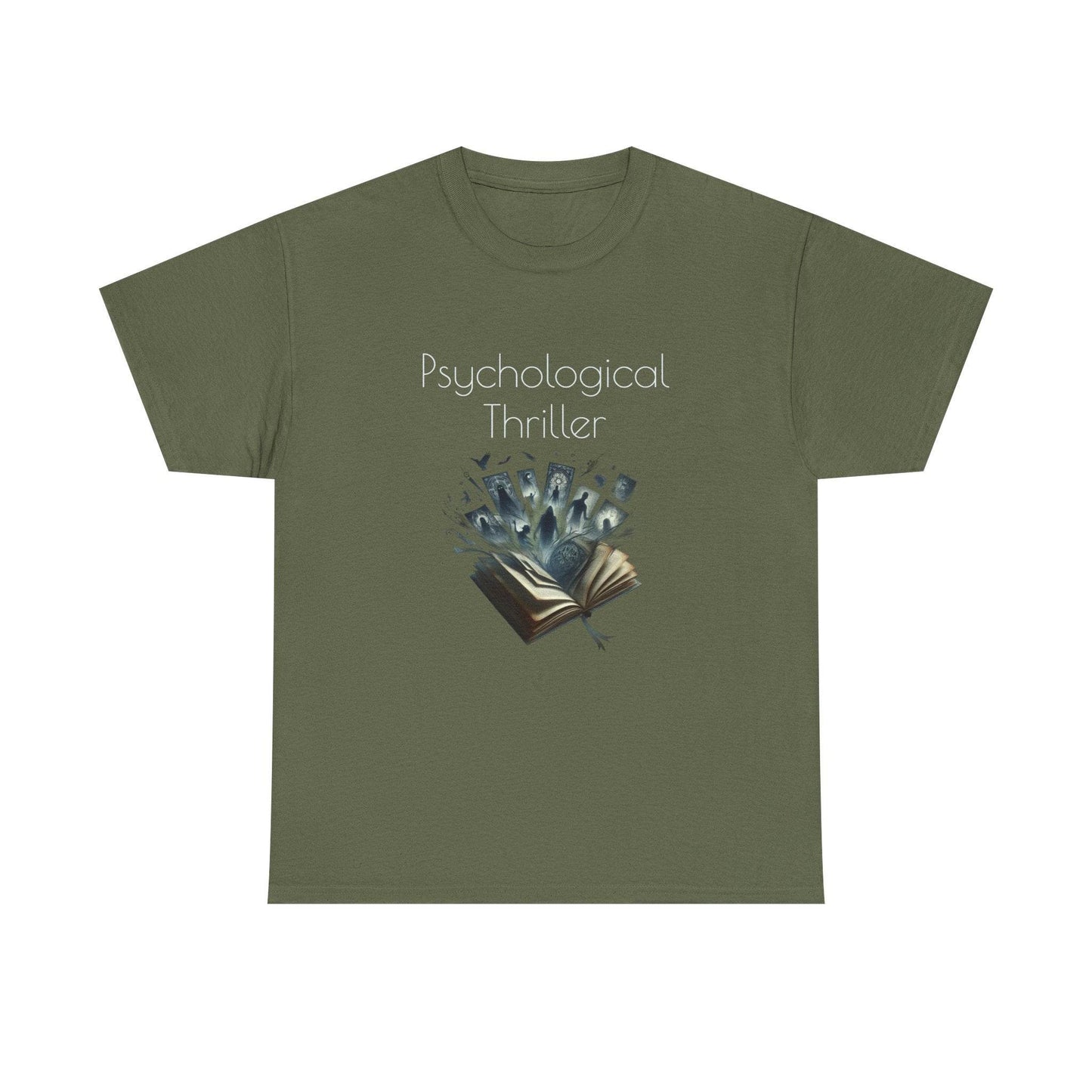 Fiction - Graphic Tee - Unisex Heavy Cotton T-Shirt Psychological Thriller - The Dreamer's Bookshop.