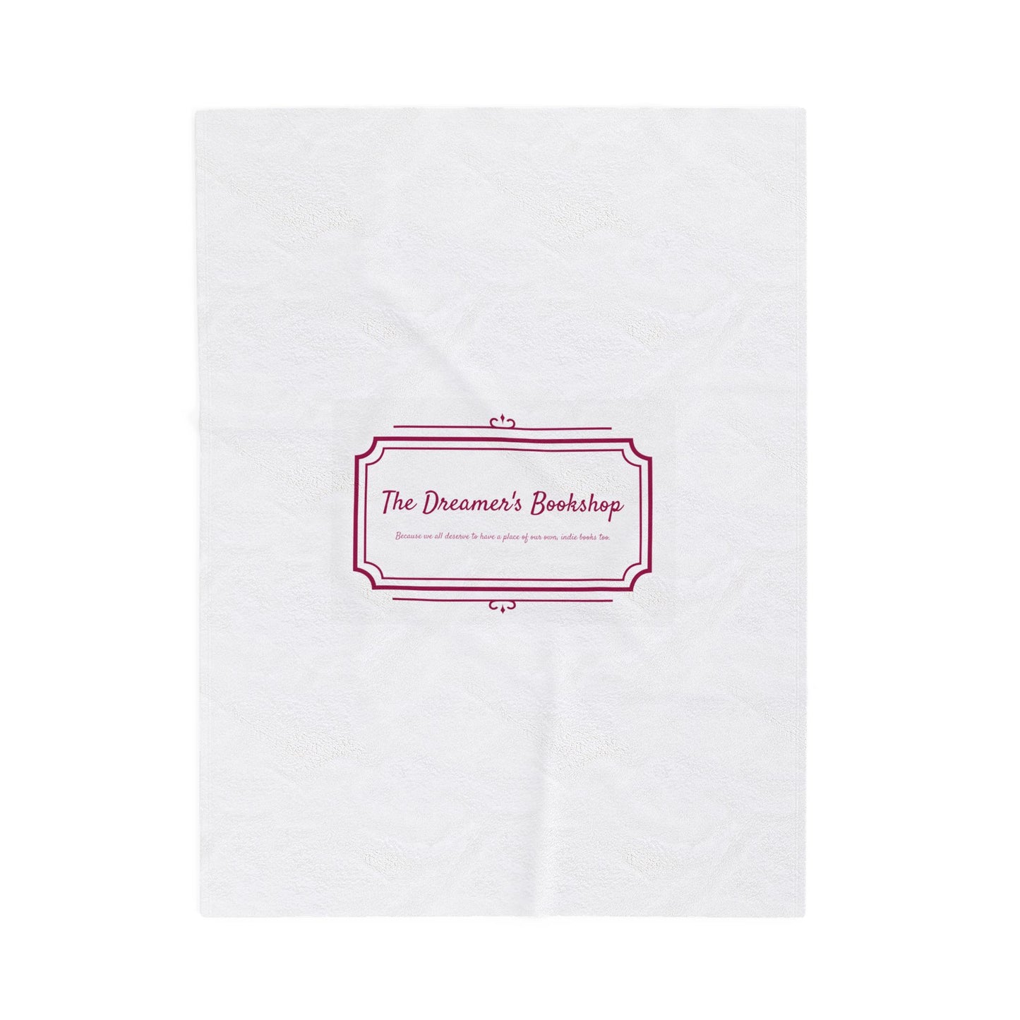 Cozy Velveteen Plush Blanket - "The Dreamer's Bookshop" Design - Perfect for Book Lovers and Cozy Nights - The Dreamer's Bookshop.