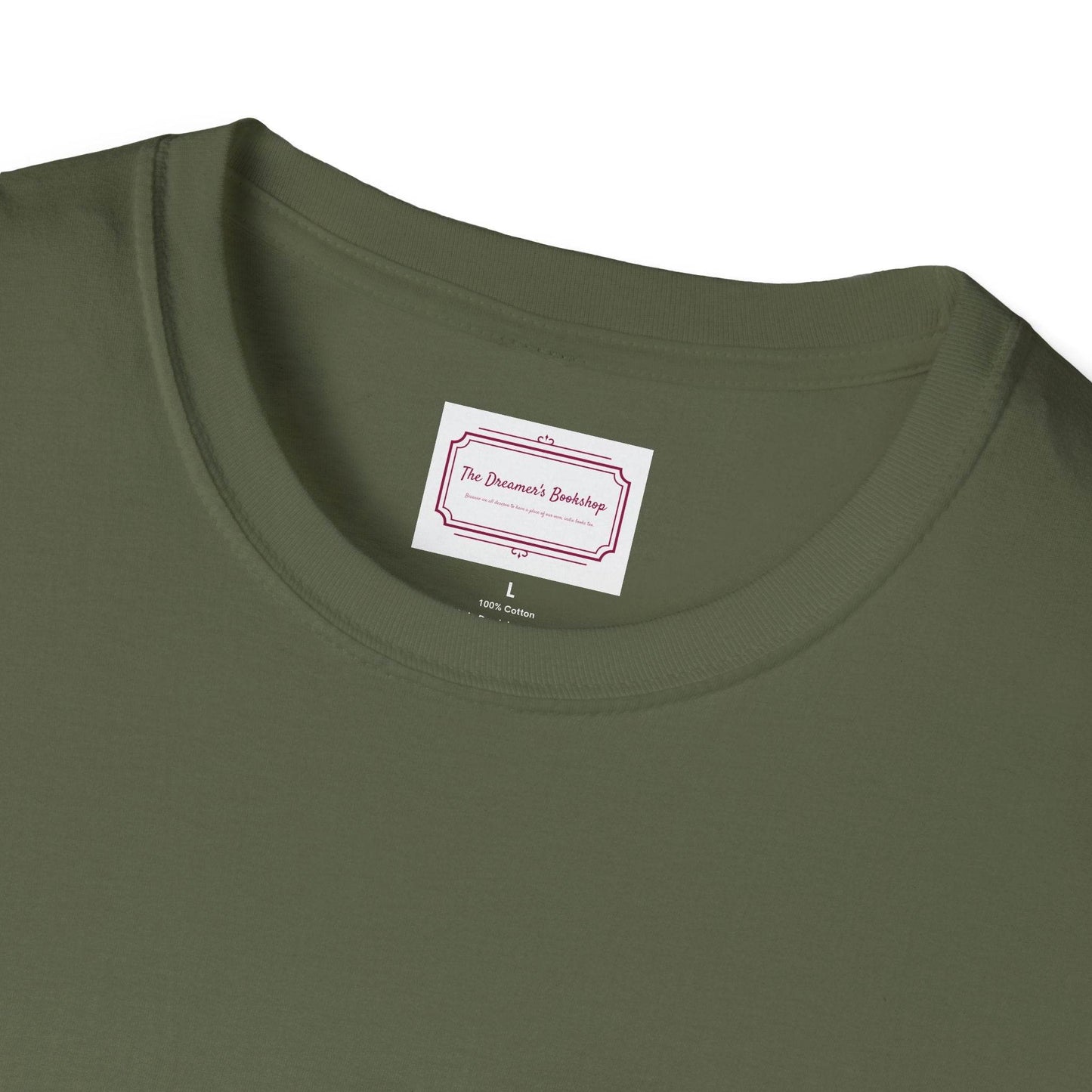Inspirational Unisex Softstyle T-Shirt - Books are my cure - The Dreamer's Bookshop.