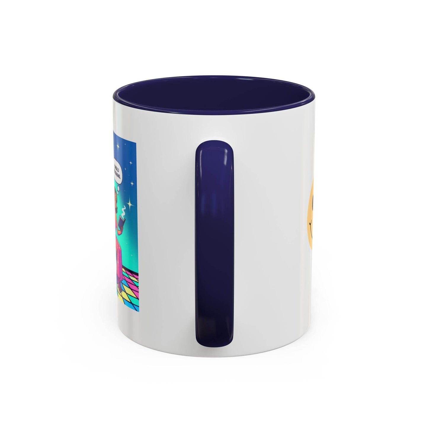 Retro Vibe Accent Coffee Mug - I should be reading - The Dreamer's Bookshop.