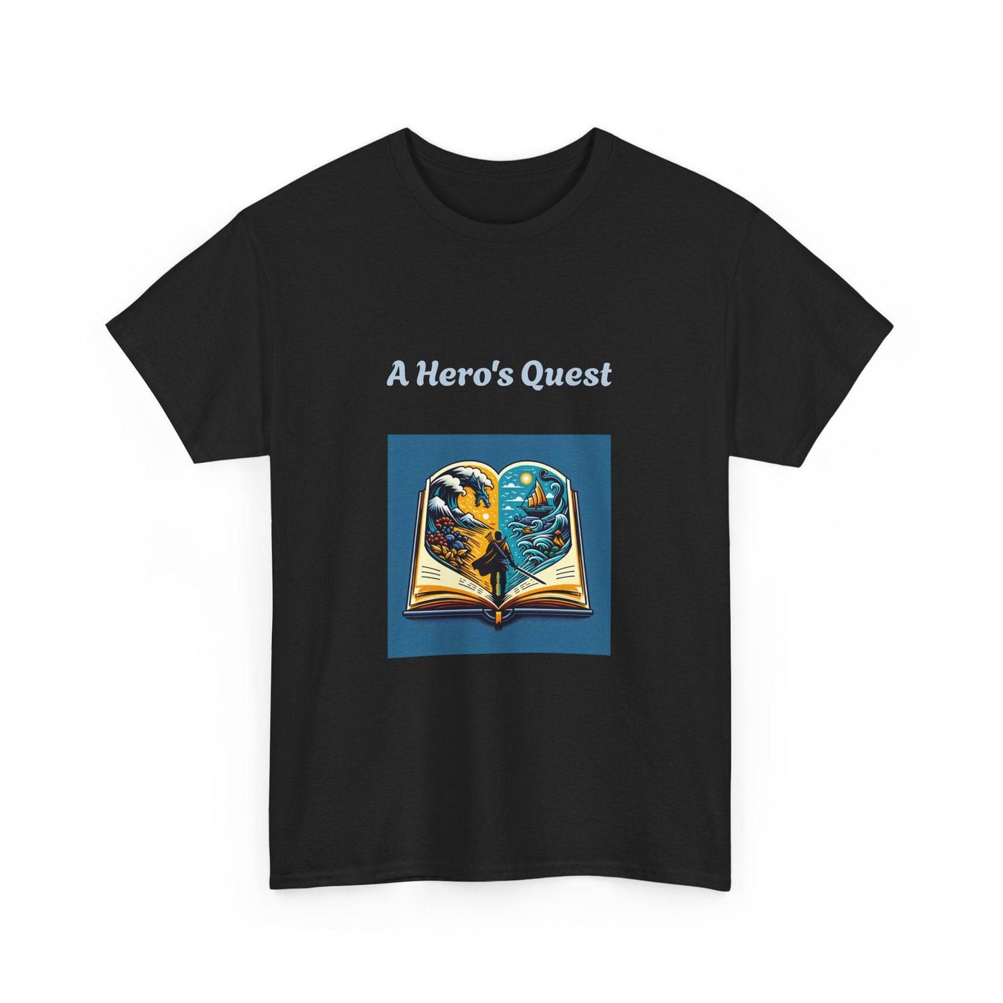 Adventure - Graphic Tee - Unisex Heavy Cotton T-Shirt - Hero's Quest - The Dreamer's Bookshop.