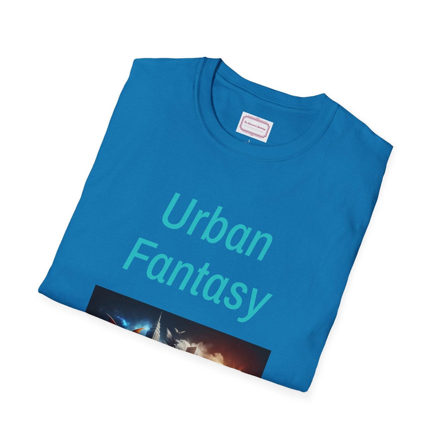 Urban Fantasy Unisex Softstyle T-Shirt - Creative Graphic Tee for Readers and Dreamers - The Dreamer's Bookshop.