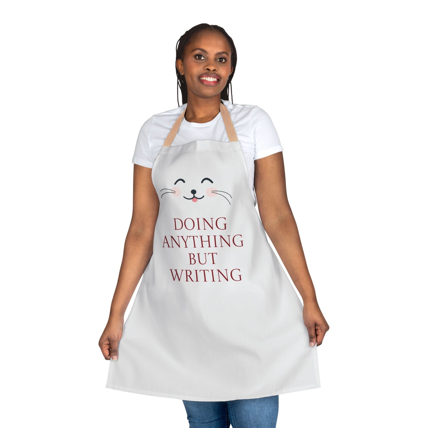 Fun Writing Apron with 5-Color Straps | "Doing Anything But Writing" - The Dreamer's Bookshop.