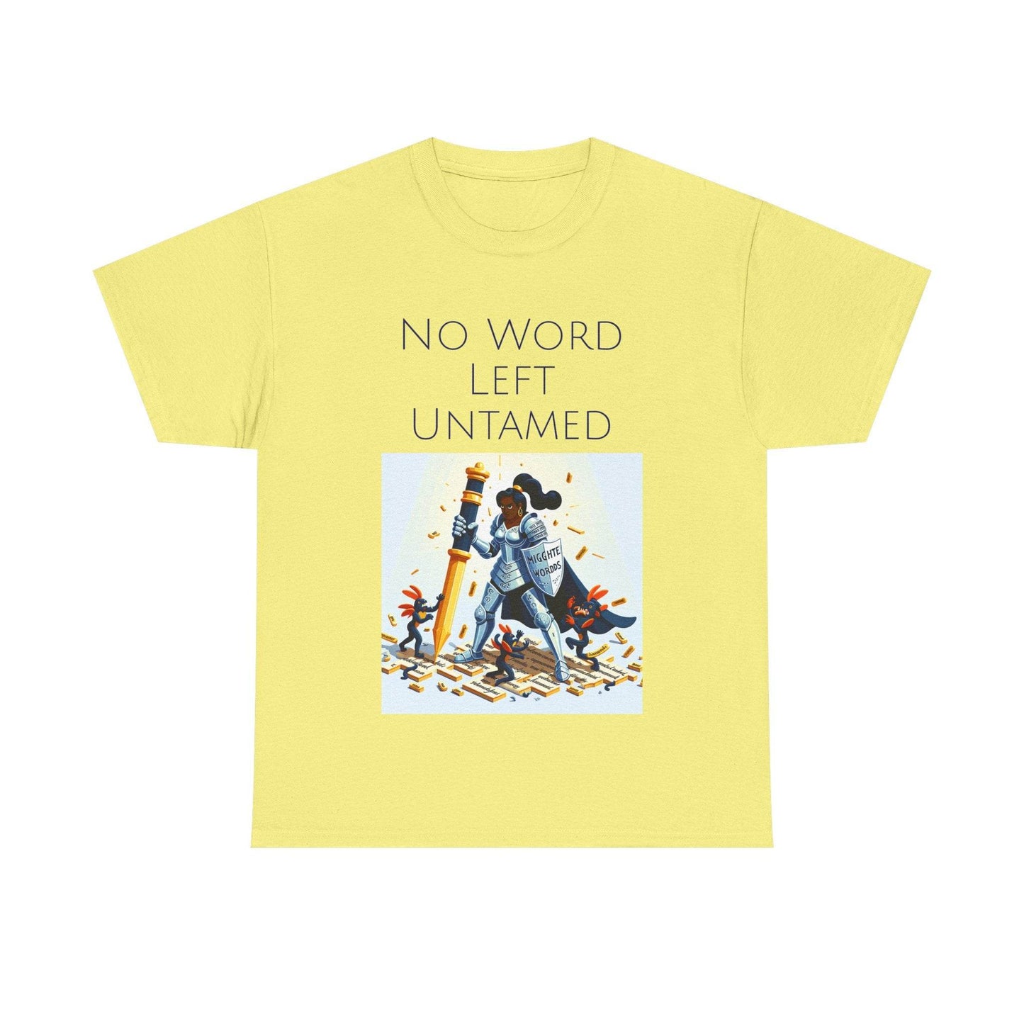 No Word Unisex Heavy Cotton Tee - Creative Writer's Apparel - The Dreamer's Bookshop.