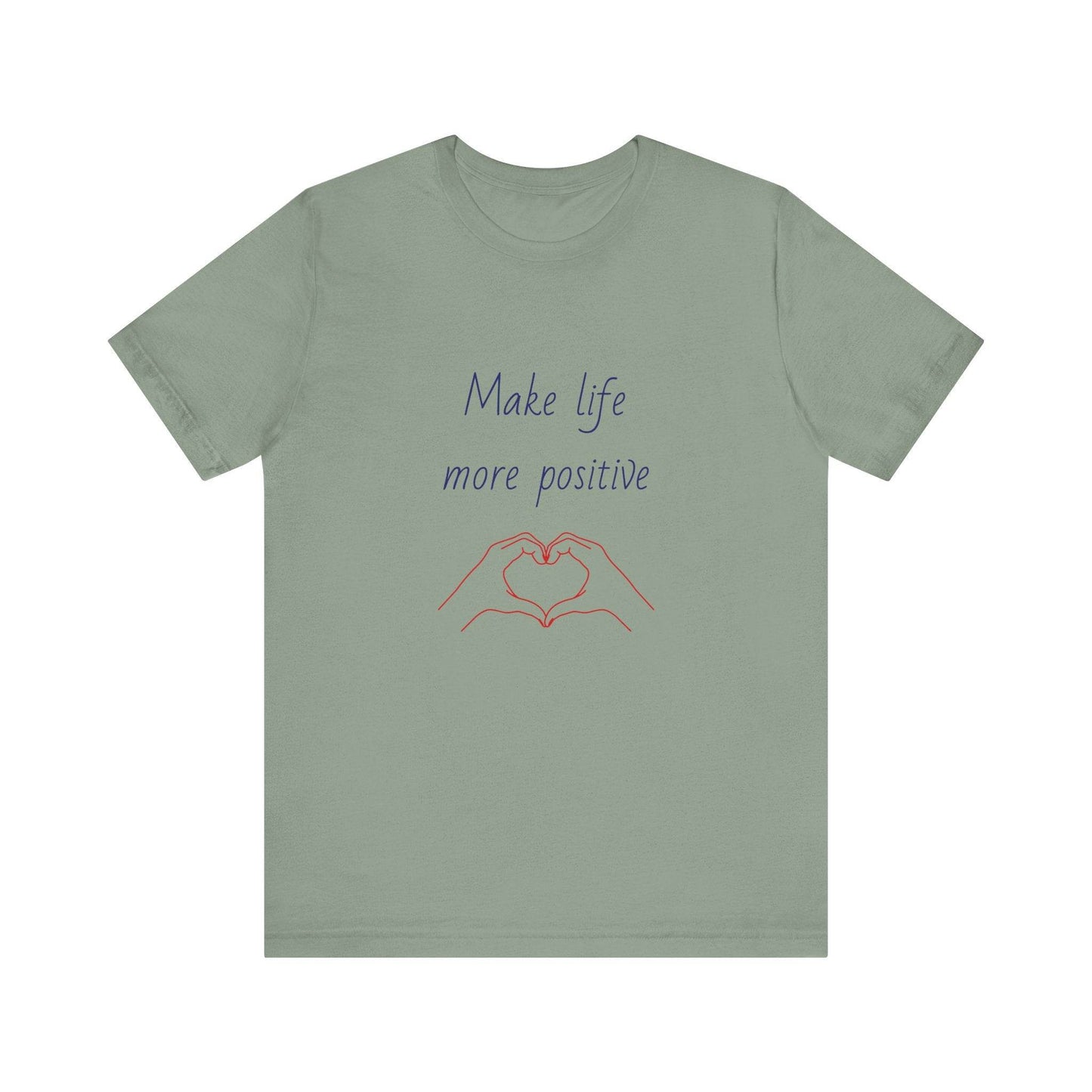 Positive Vibes Unisex Short Sleeve Tee - Make Life More Positive - The Dreamer's Bookshop.
