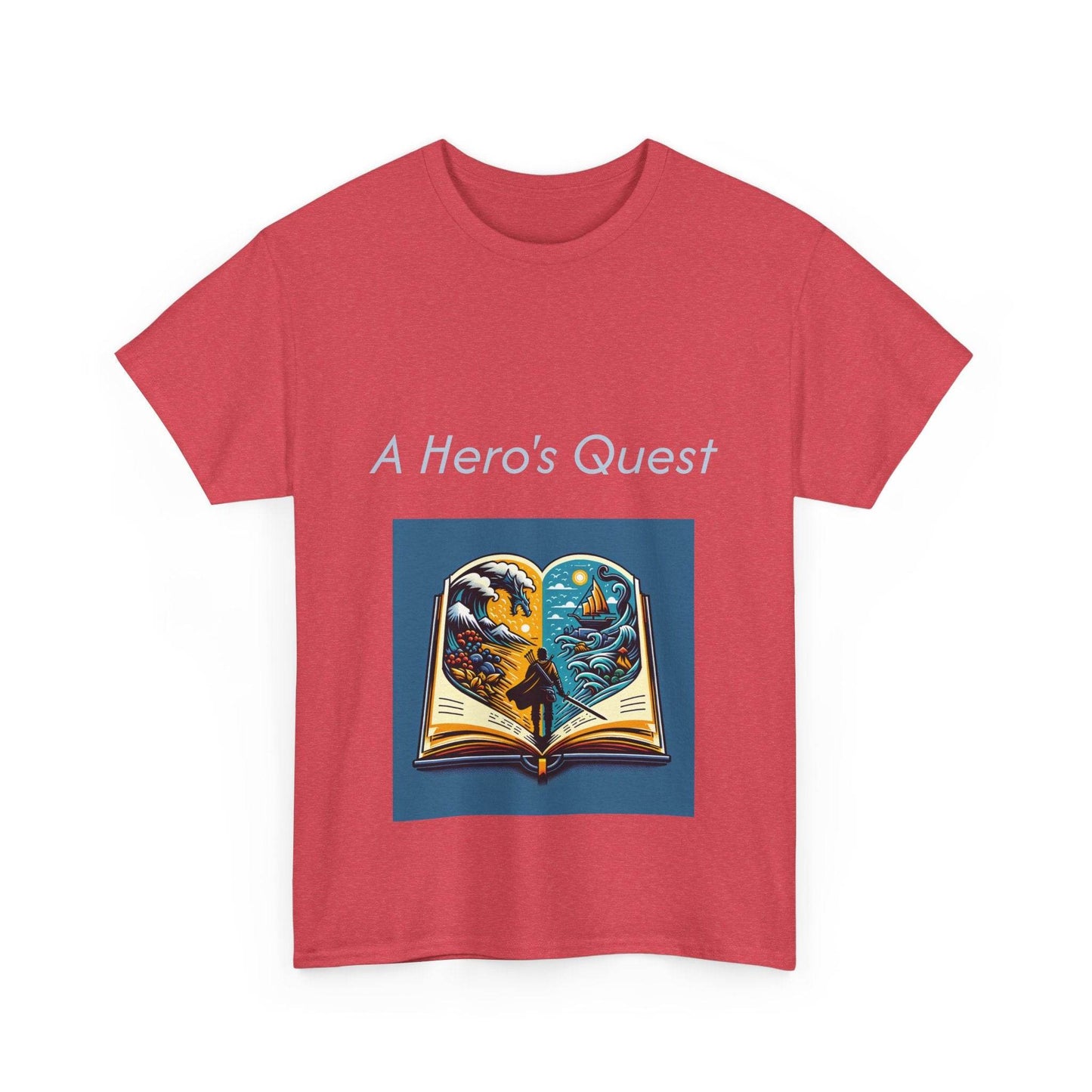 Adventurous - Unisex Heavy Cotton Tee - Hero's Quest - The Dreamer's Bookshop.