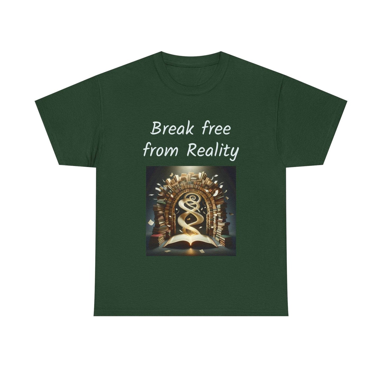 Break Free - Unisex Heavy Cotton Tee - Book Lovers - The Dreamer's Bookshop.