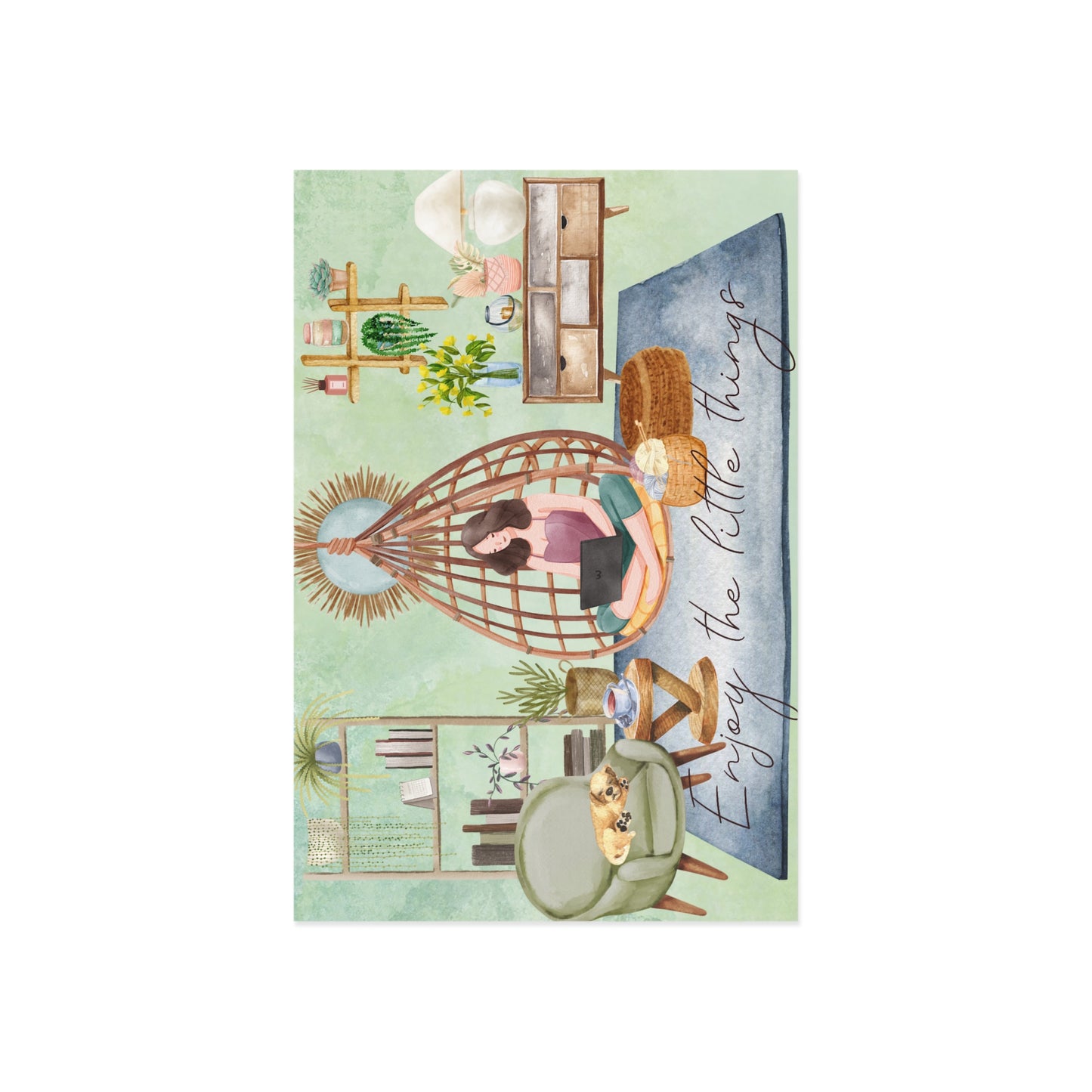 The Dreamer's Bookshop "Cozy at Home" Enjoy the Little Things Card