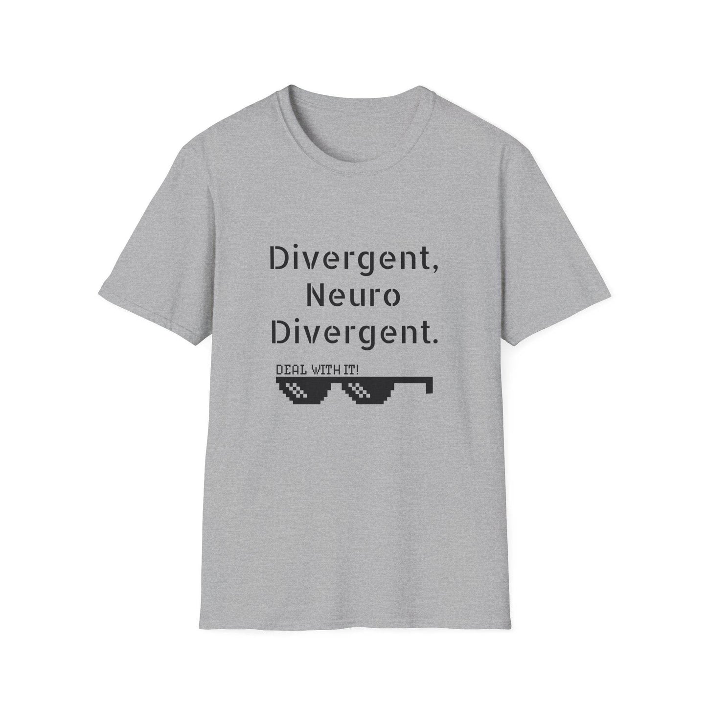 Divergent Neuro Divergent T-Shirt - Unisex Softstyle Tee - The Dreamer's Bookshop.
