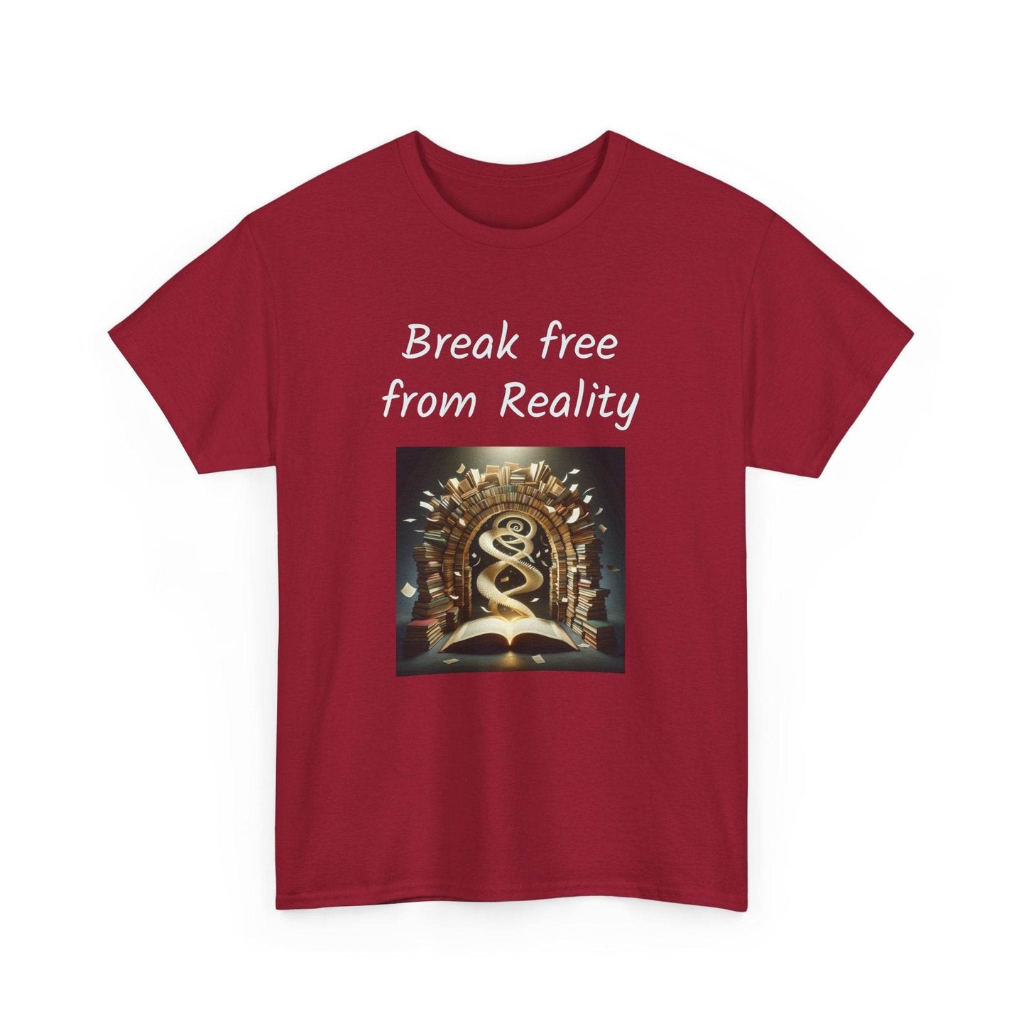 Break Free - Graphic Tee - Unisex Heavy Cotton T-Shirt - Book Lovers - The Dreamer's Bookshop.