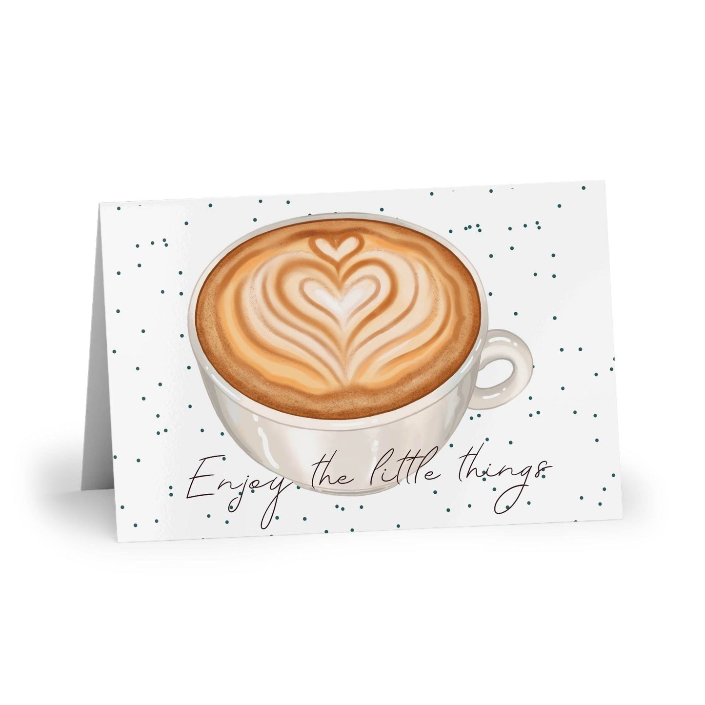 The Dreamer's Bookshop "Coffee" Enjoy the Little Things Card - The Dreamer's Bookshop.