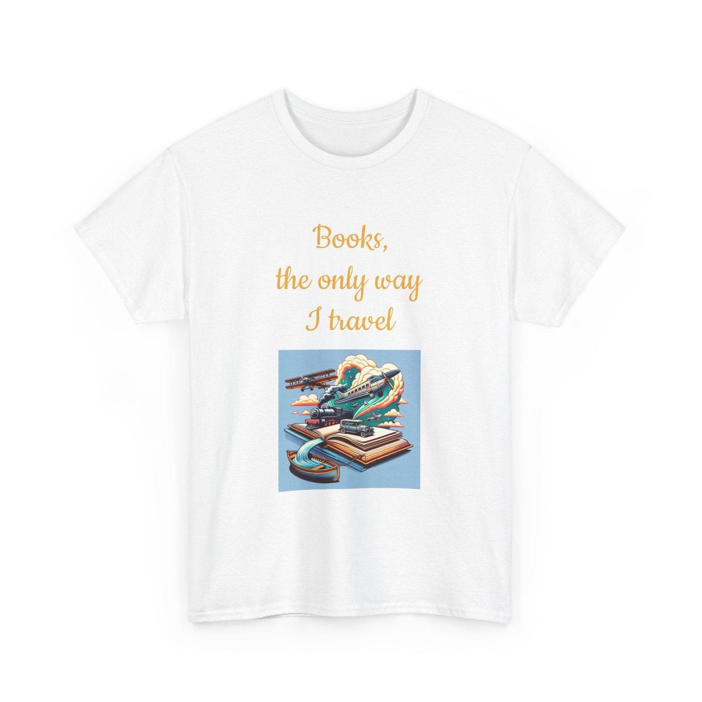 Travel -A Unisex Heavy Cotton Tee - Perfect for Book Lovers - The Dreamer's Bookshop.