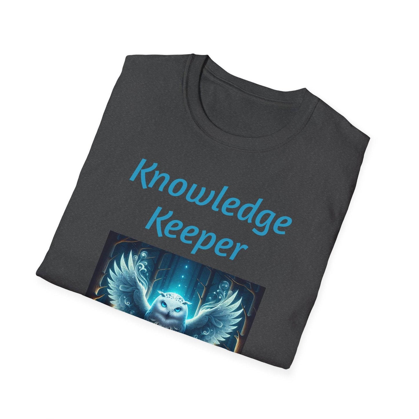 Knowledge Keeper Unisex Softstyle T-Shirt - Perfect for Book Lovers & Scholars - Proud Reader - The Dreamer's Bookshop.