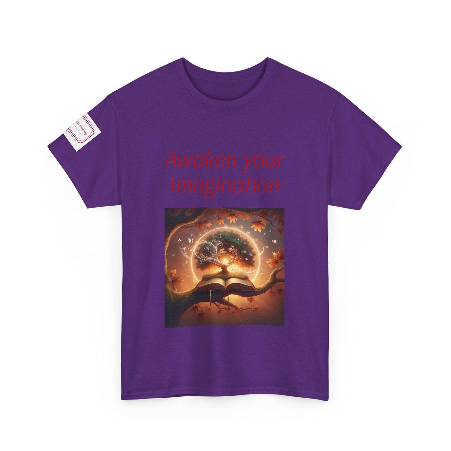 Awaken Your Imagination Unisex Heavy Cotton Tee - Inspiring Graphic T-Shirt for Creative Souls - The Dreamer's Bookshop.