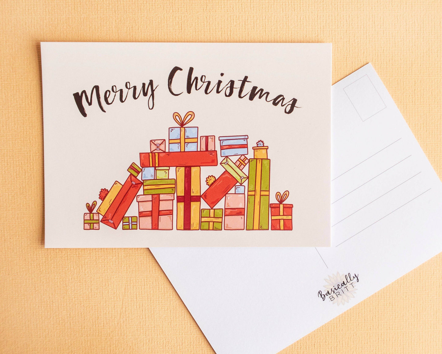 Basically Britt - Christmas Cards - Set of 3 Postcards - The Dreamer's Bookshop.