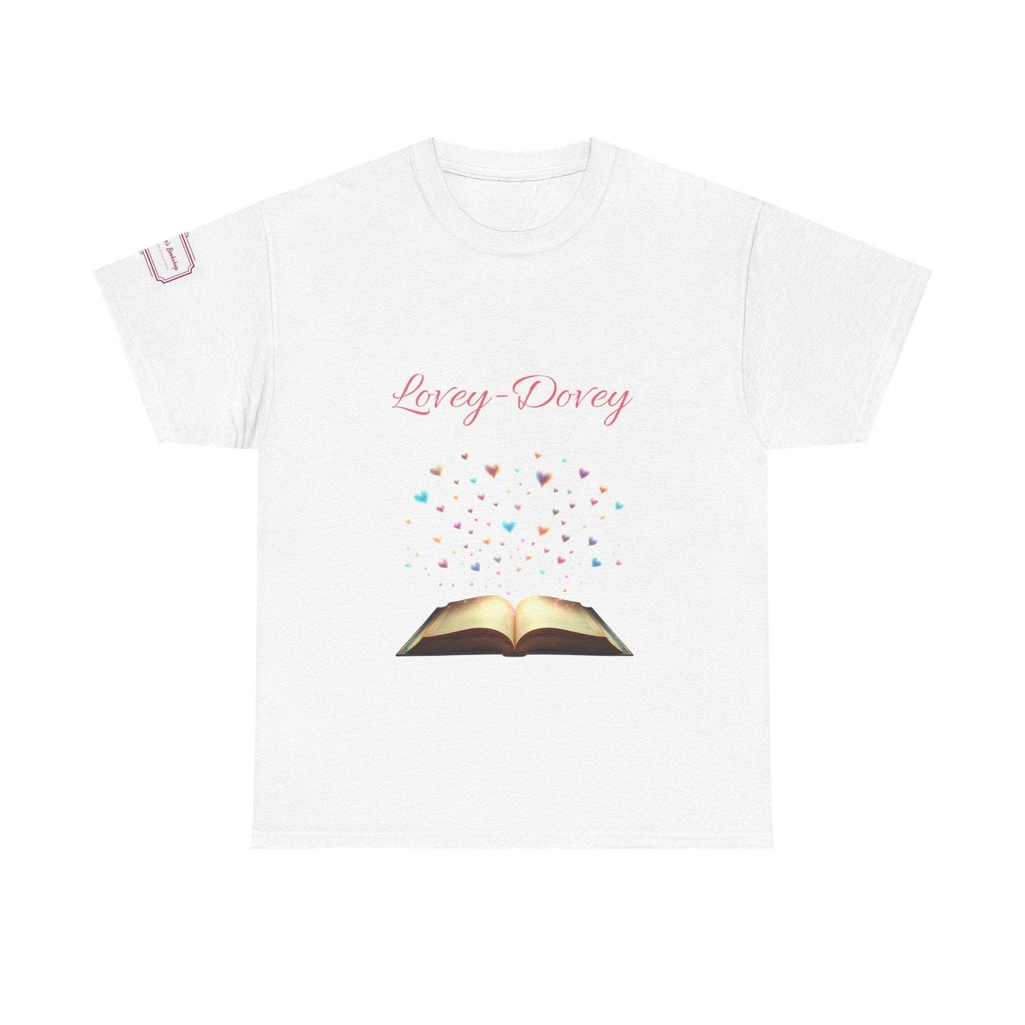 Lovey-Dovey - Graphic Unisex Heavy Cotton Tee - The Dreamer's Bookshop.