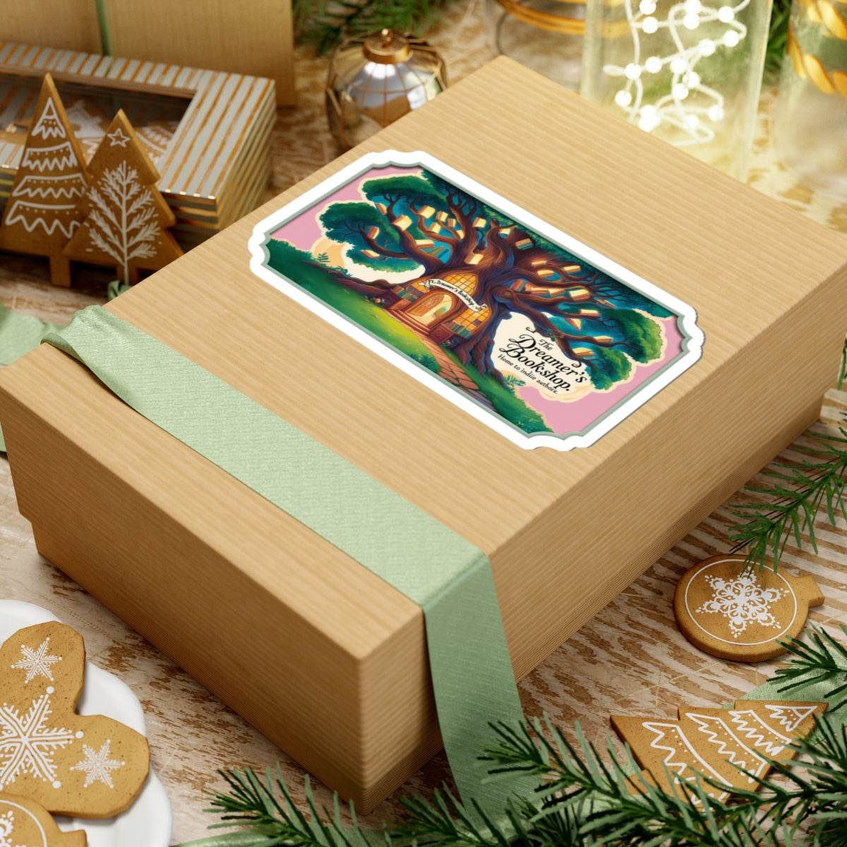 Home to Indie Authors Kiss-Cut Stickers | Book Lover Gift | Literary Decor - The Dreamer's Bookshop.