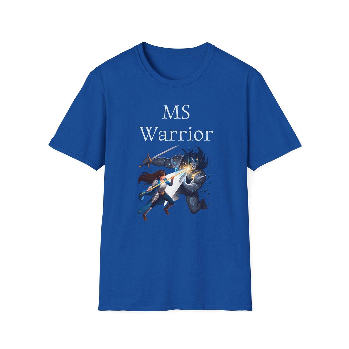 M.S. Warrior Unisex Softstyle T-Shirt - What's Your Battle? - The Dreamer's Bookshop.
