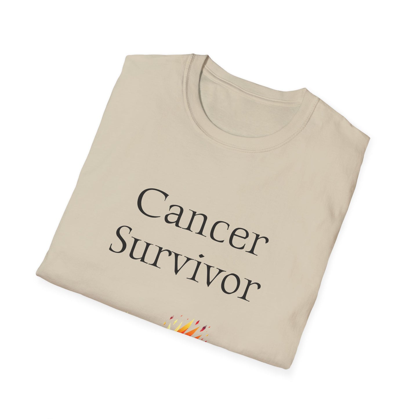 Cancer Survivor Unisex Softstyle T-Shirt - Empowering Graphic Tee for Mental Health Awareness