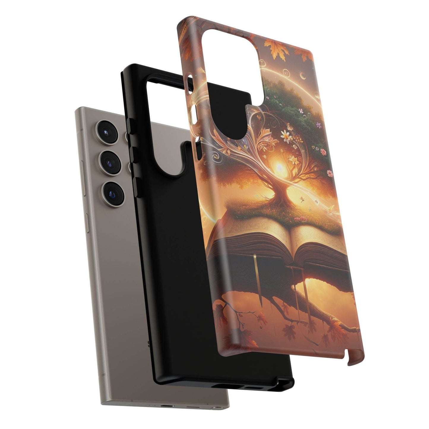 Nature-Inspired iPhone & Samsung Phone Case with Tree of Life Design - The Dreamer's Bookshop.