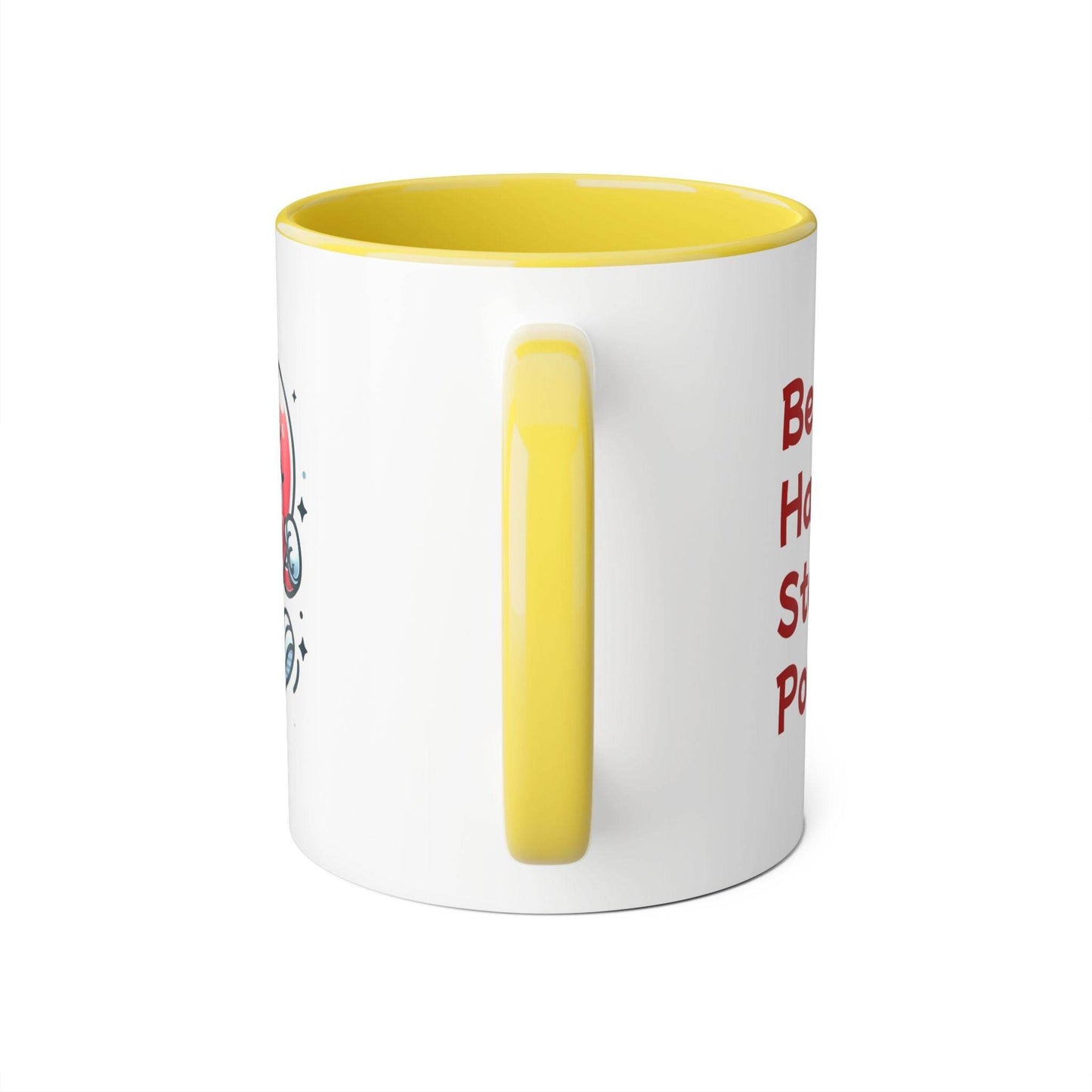 Be Happy Stay Positive Accent Mug - 11oz Coffee Cup for Daily Inspiration - The Dreamer's Bookshop.