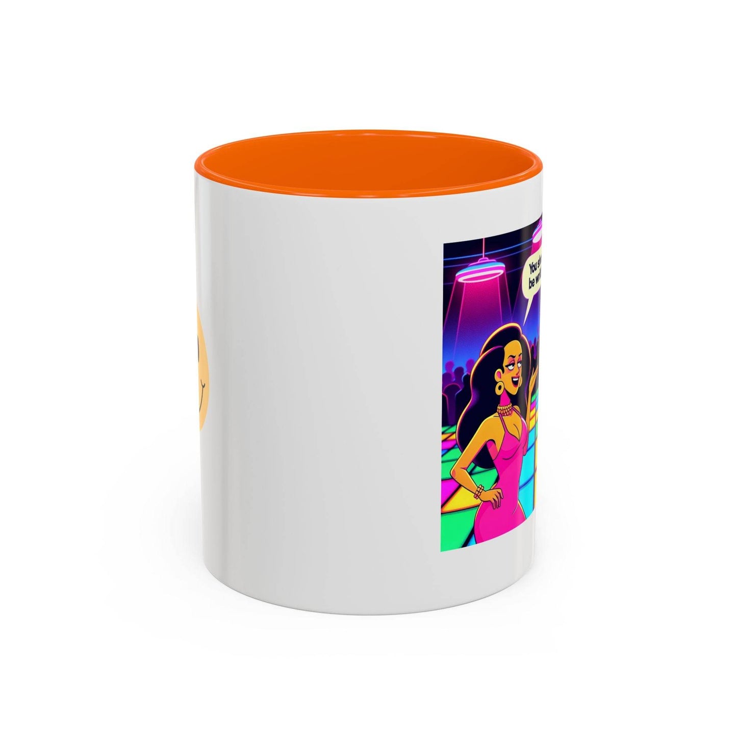 Retro Vibe Accent Coffee Mug - You should be writing - The Dreamer's Bookshop.