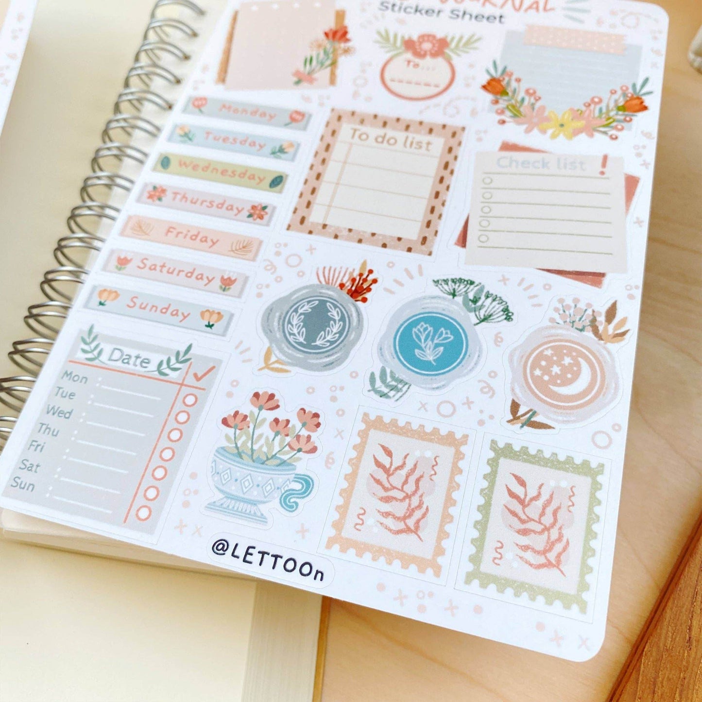 LETTOOn - Stickervel - Bullet Journal Essentials - The Dreamer's Bookshop.