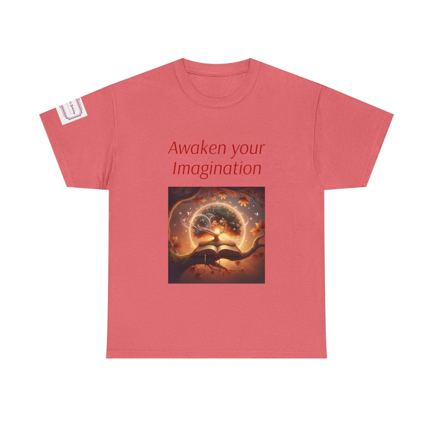 Awaken Your Imagination Unisex Heavy Cotton Tee - Inspiring Graphic T-Shirt for Creative Souls - The Dreamer's Bookshop.