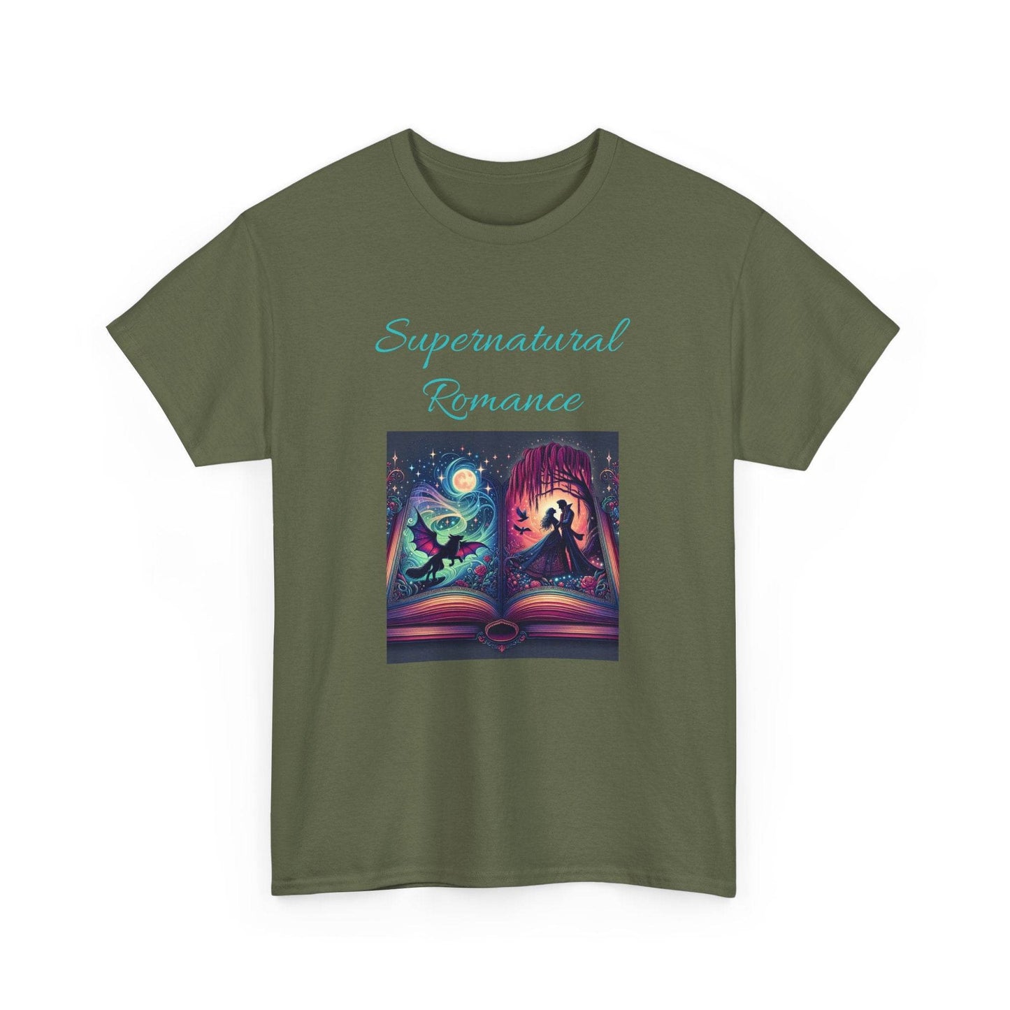 Fiction - Graphic Tee - Unisex Heavy Cotton T-Shirt - Supernatural Romance - The Dreamer's Bookshop.