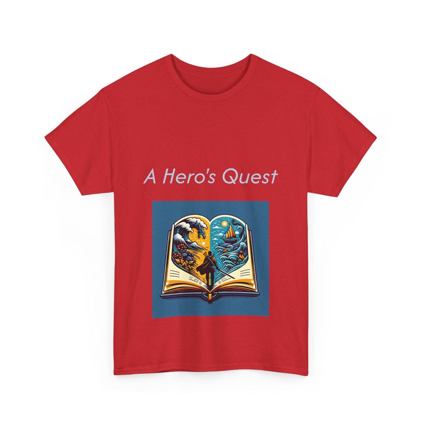 Adventurous - Unisex Heavy Cotton Tee - Hero's Quest - The Dreamer's Bookshop.