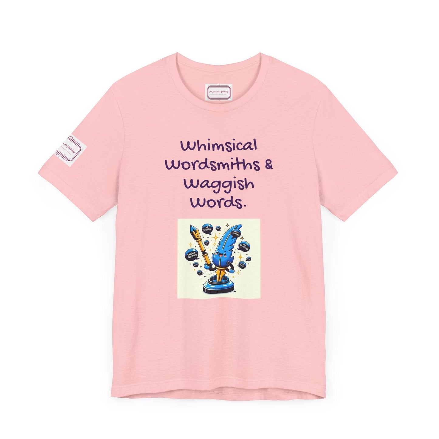 Whimsical Wordsmiths Tee - Fun Short Sleeve Shirt for Writers & Book Lovers - The Dreamer's Bookshop.
