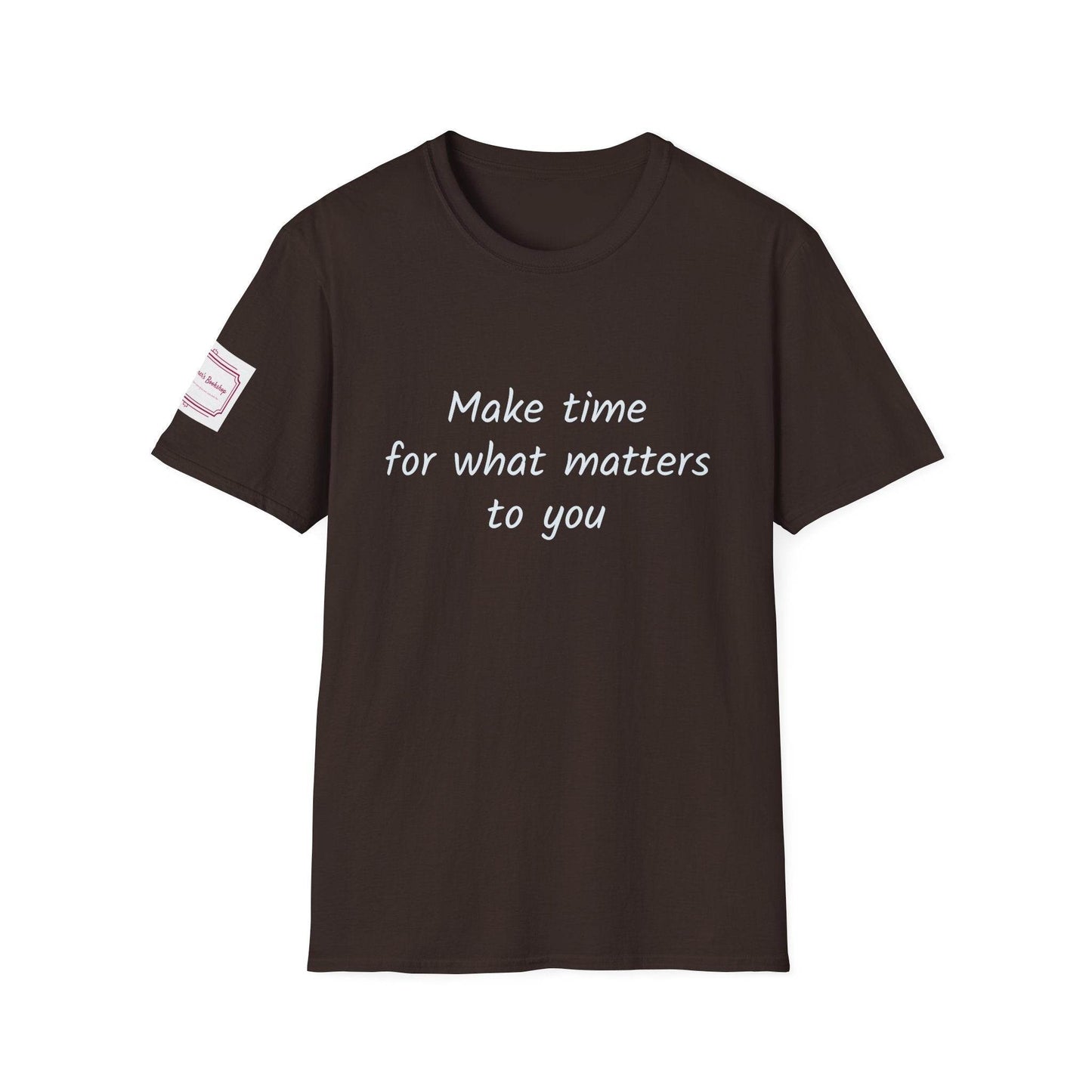 Motivational Unisex Softstyle T-Shirt - Make Time - The Dreamer's Bookshop.