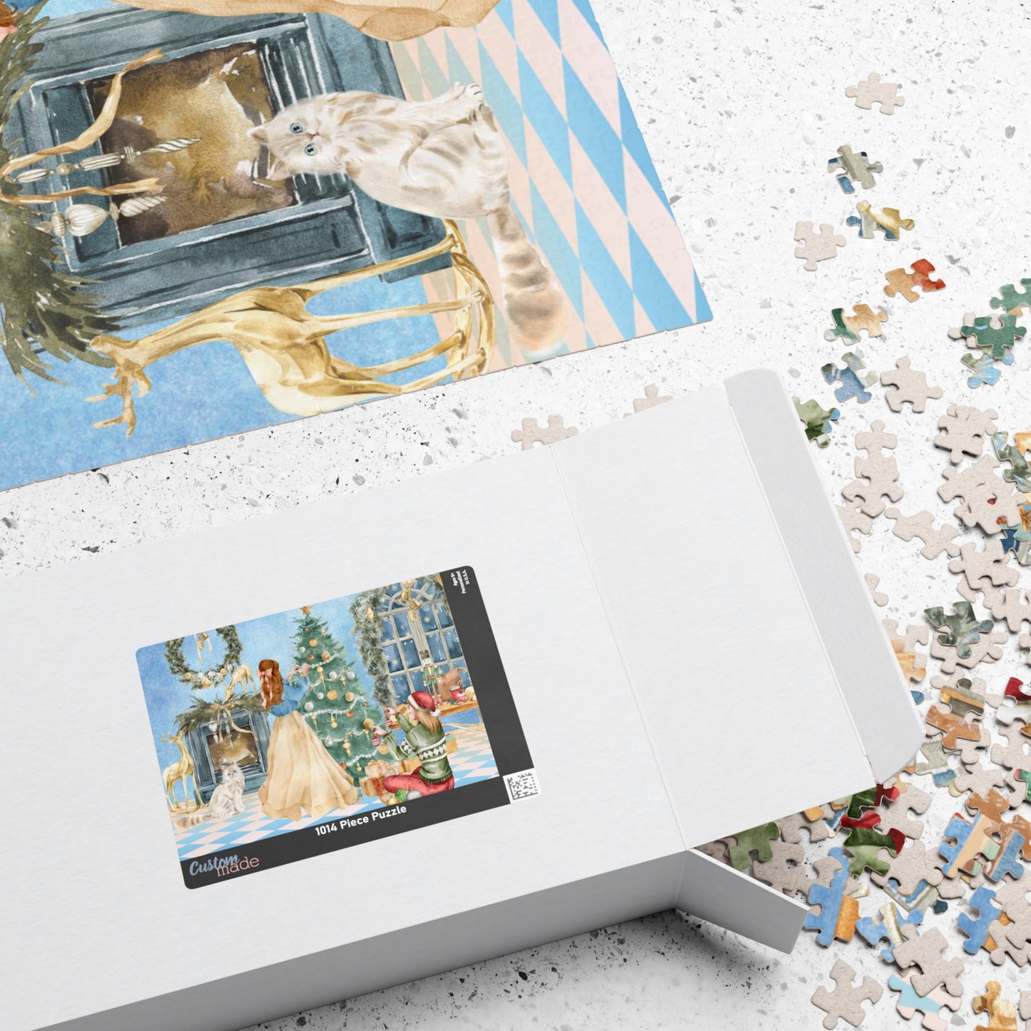 Christmas Morning Family Puzzle — Holiday Scene Jigsaw (110/252/520/1014 pcs)