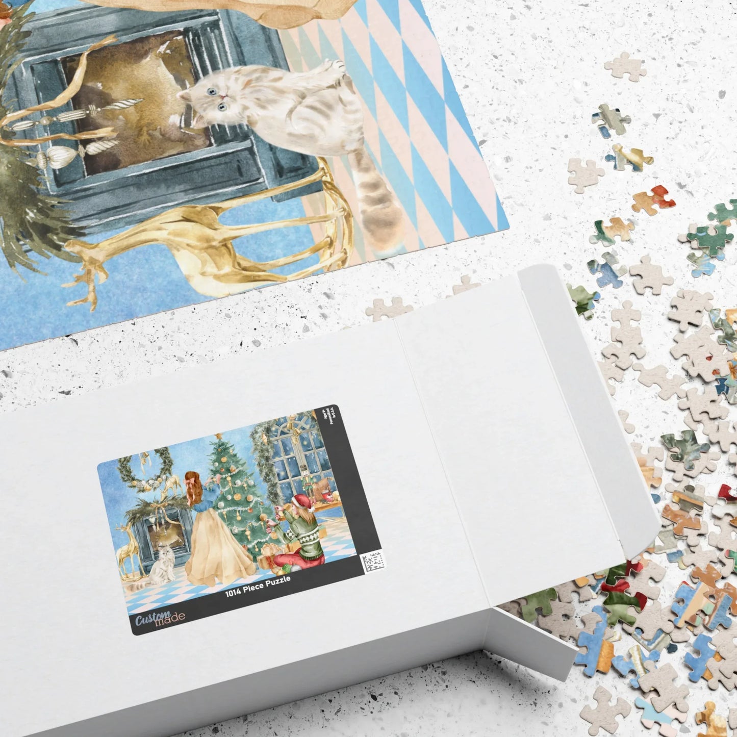 Christmas Morning Family Puzzle — Holiday Scene Jigsaw (110/252/520/1014 pcs) - The Dreamer's Bookshop.