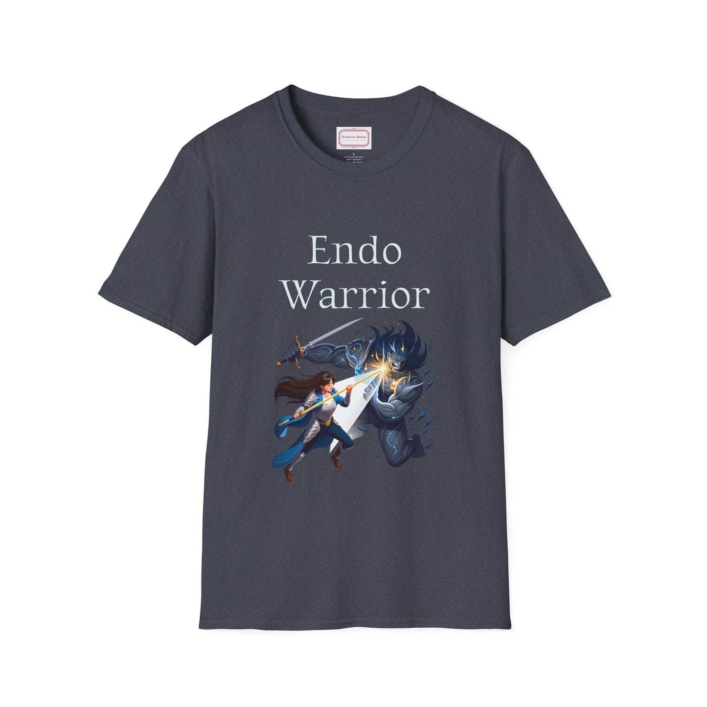 Endometriosis Warrior Unisex Softstyle T-Shirt - Embrace Your Battles - The Dreamer's Bookshop.