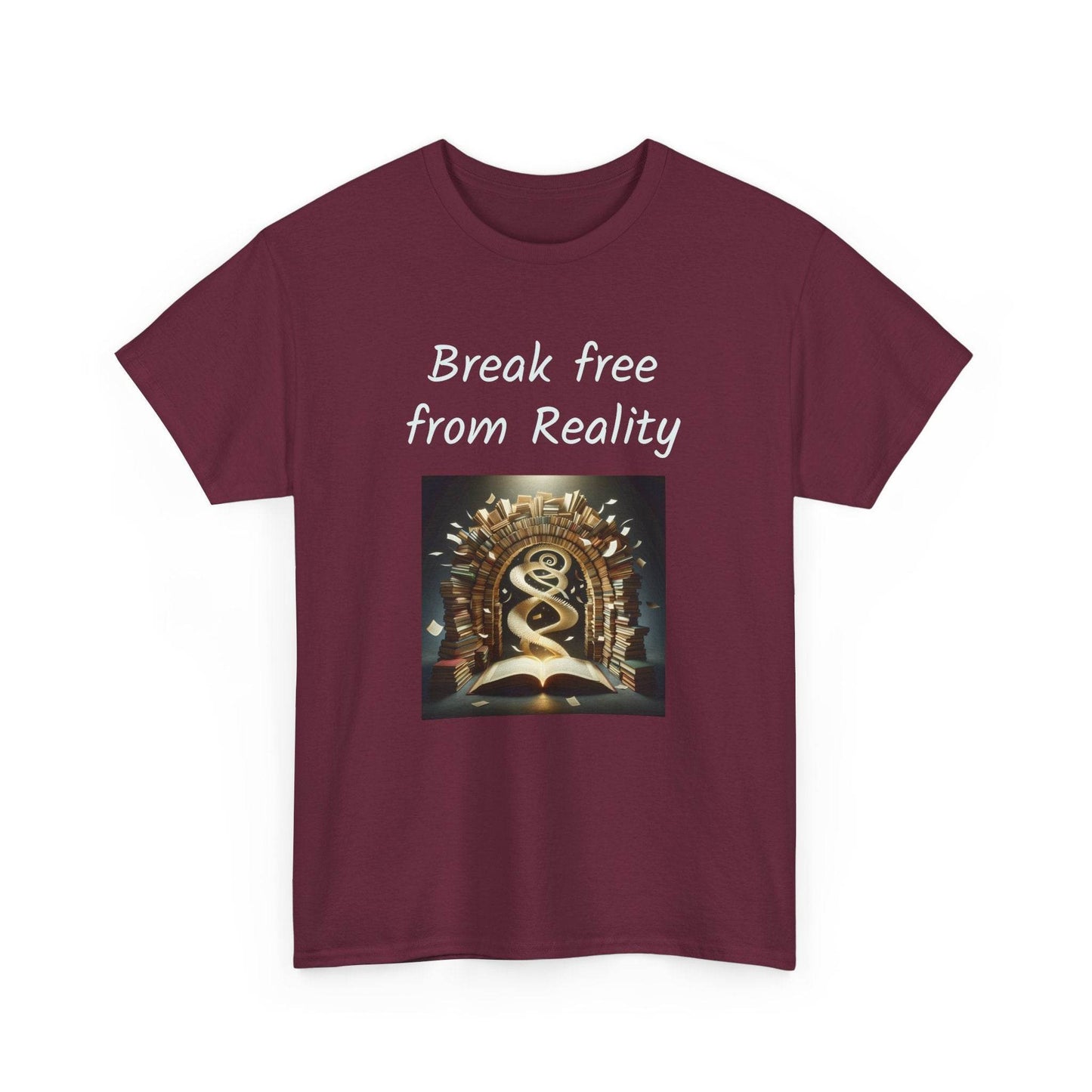 Break Free - Graphic Tee - Unisex Heavy Cotton T-Shirt - Book Lovers - The Dreamer's Bookshop.